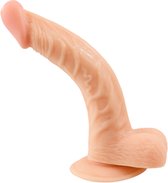 Realistische Dildo Curved Passion Met Balzak - 22 cm - Sextoys - Dildo's