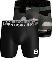 Björn Borg performance 2P camo zwart & groen - M