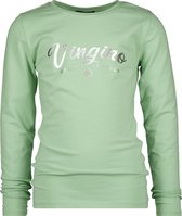 Vingino Longsleeve Logo Meisjes Katoen Mintgroen Mt 140