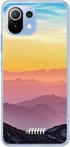 6F hoesje - geschikt voor Xiaomi Mi 11 Lite -  Transparant TPU Case - Golden Hour #ffffff