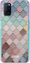 6F hoesje - geschikt voor OPPO A72 -  Transparant TPU Case - Colour Tiles #ffffff