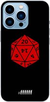 6F hoesje - geschikt voor iPhone 13 Pro - Transparant TPU Case - D20 - Black #ffffff