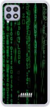 6F hoesje - geschikt voor Samsung Galaxy A22 4G -  Transparant TPU Case - Hacking The Matrix #ffffff