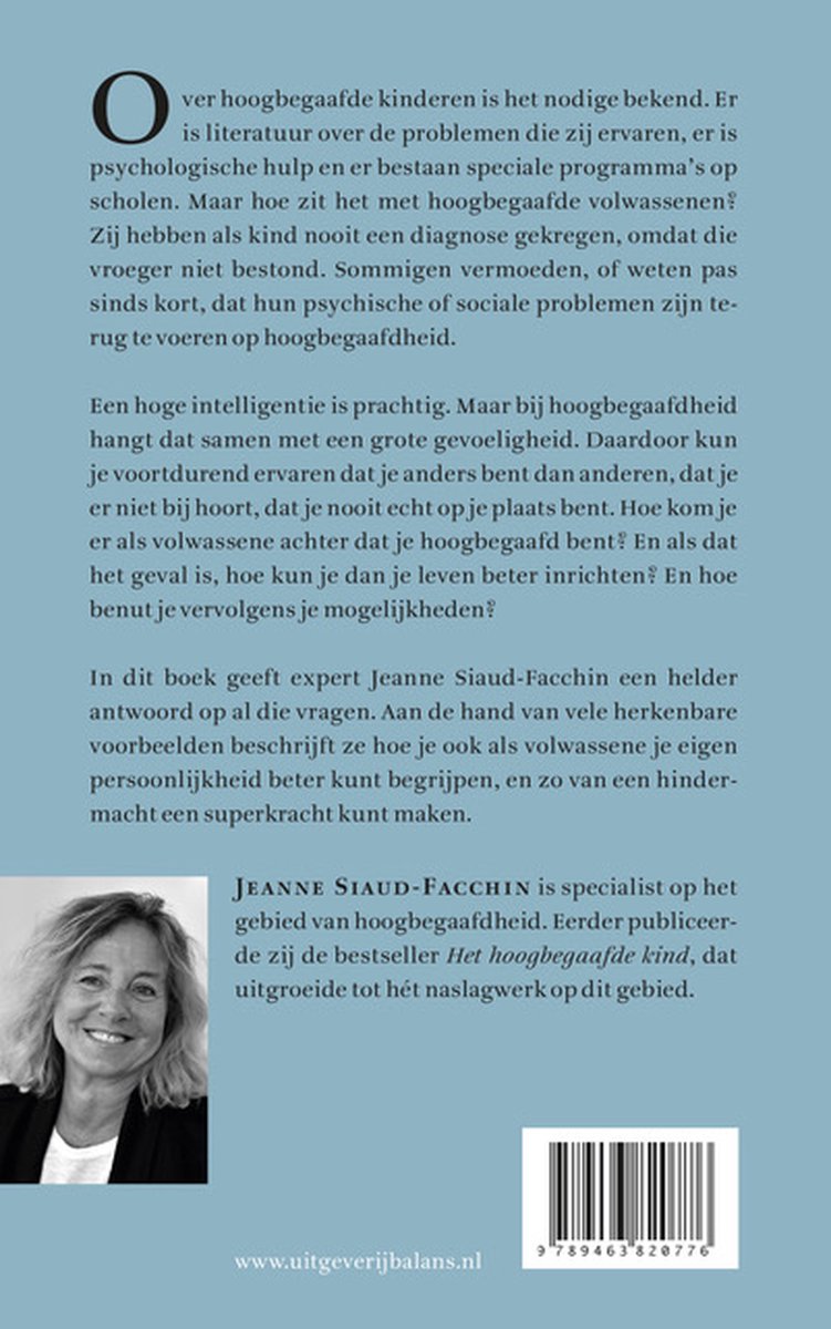Te intelligent om gelukkig te zijn? - back cover
