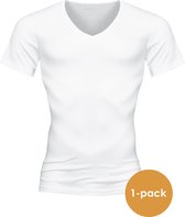 Mey Casual Cotton T-shirt (1-pack) - heren T-shirt V-hals - wit - Maat: M