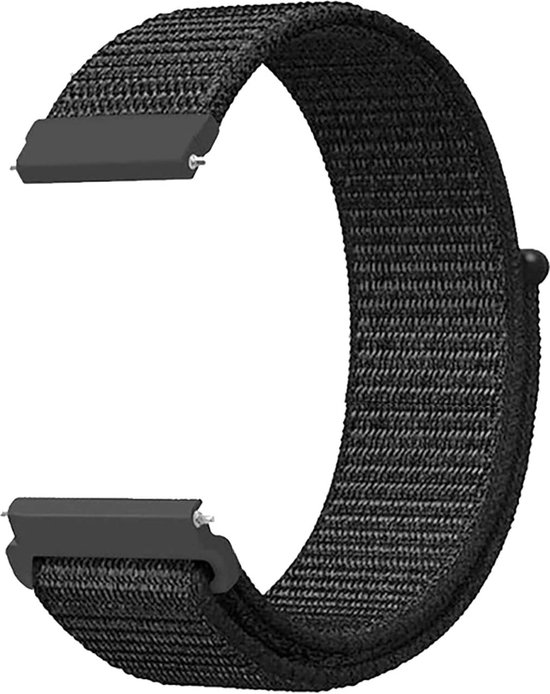 Bracelet de Montre Connect e Velcro Nylon YONO 22mm Zwart bol