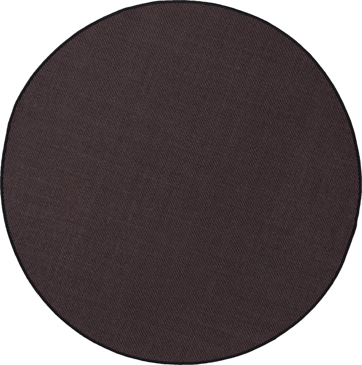 Snapstyle Vloerkleed Sisal Natuur Rond Zwart
