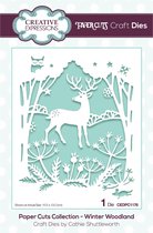 Paper cuts snijmal - Winter woodland - 10.5x13cm