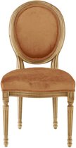 Fluwelen Medaillon-stoel LOUIS XVI, houten structuur