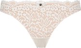 Hunkemöller Dames Lingerie String Rose - Wit - maat XS