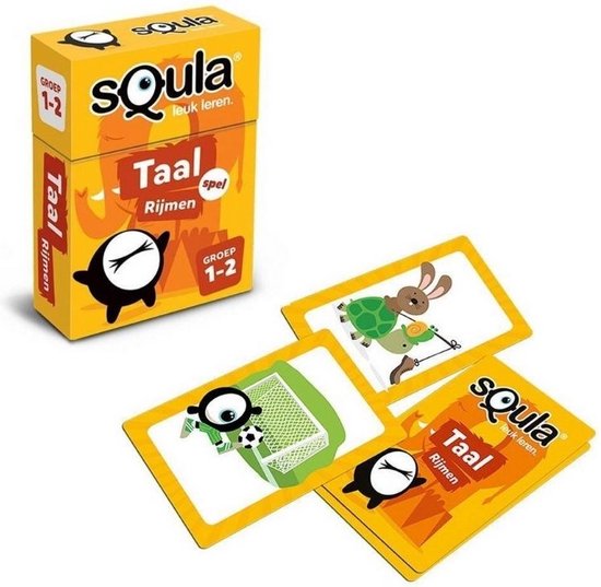 Thumbnail van een extra afbeelding van het spel Spellenbundel - Squla - 2 stuks - Flitsquiz Groep 6 7 8 - Taal (groep 1&2)