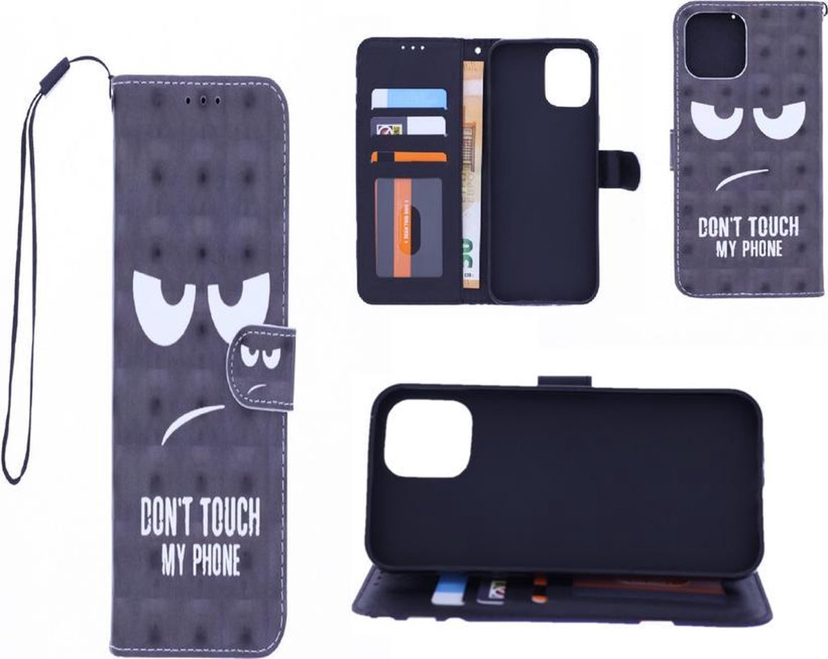 Xiaomi Mi 11 Bookcase hoesje met print - Don't Touch My Phone 3D
