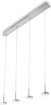 DUNK Hanglamp LED 4x8W/700lm Zilver