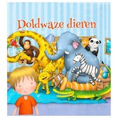 kinderboek Doldwaze dieren 18,7 cm blauw