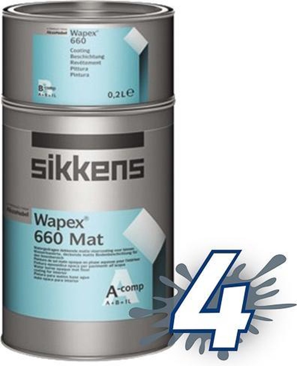 Sikkens Wapex 660 Mat Revêtement époxy à base d'eau | bol.com