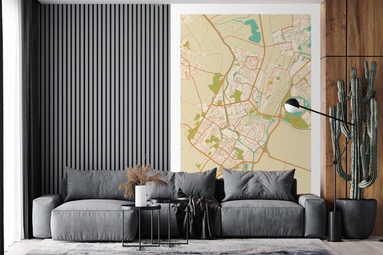 Papier peint - Papiers Papier peint photo Plan de la ville - Alkmaar - Vintage - Largeur 170 cm x hauteur 260 cm