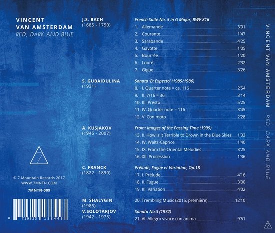 Vincent Van Amsterdam - Red, Dark And Blue (CD)