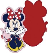 kussen Minnie Mouse 40 x 22 cm polyester rood