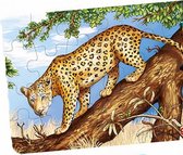 legpuzzel Afrikaanse Dieren Tijger 12 cm hout 24-delig