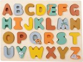vormenpuzzel alfabet Safari 22 x 29 cm hout 26-delig