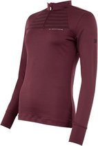 Pullover met  half ritsje  Stacy Mauve Wine - XS