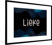 Fotolijst incl. Poster - Lieke - Pastel - Meisje - 80x60 cm - Posterlijst