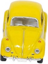 Metalen Volkswagen Klassieke Kever 1967: Geel 6,5 cm