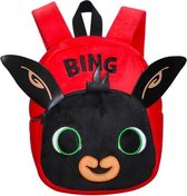 rugzak junior 5 liter pluche/polyester zwart/rood