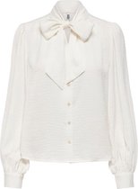 Jacqueline de Yong Blouse Jdymarni L/s Bow Top Wvn 15241980 Cloud Dancer Dames Maat - W34