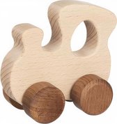 locomotief junior 9 x 5,5 x 8,5 cm hout naturel