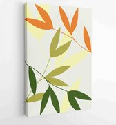 Canvas schilderij - Abstract art nature background vector. Modern shape line art wallpaper 1 -    – 1934329667 - 115*75 Vertical