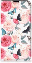 Flipcase Cadeautjes voor Moederdag Geschikt voor iPhone 13 mini Smartphone Hoesje Butterfly Roses