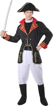 Widmann - Middeleeuwse & Renaissance Strijders Kostuum - Napoleon Van Elba - Man - Zwart - XL - Carnavalskleding - Verkleedkleding