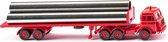 miniatuurvrachtwagen Henschel 1:87 rood
