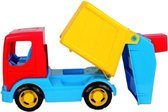 vuilniswagen junior 25 cm blauw/geel/rood