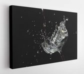 Canvas schilderij - Closeup of a refreshing glass of water  -     419027119 - 80*60 Horizontal