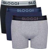 Sloggi Men Go 3Pack Short Zwart/Grijs/Blauw-M (5)