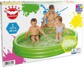 opblaaszwembad junior 157 x 157 cm PVC groen