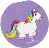 memoblokje unicorn 8 cm paars