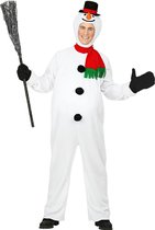 Widmann - Sneeuwman & Sneeuw Kostuum - Kouwelijke Sneeuwpop Kerstvakantie Kostuum - wit / beige - Small - Carnavalskleding - Verkleedkleding