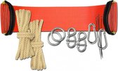 apenschommel junior 3,5 meter nylon rood 9-delig