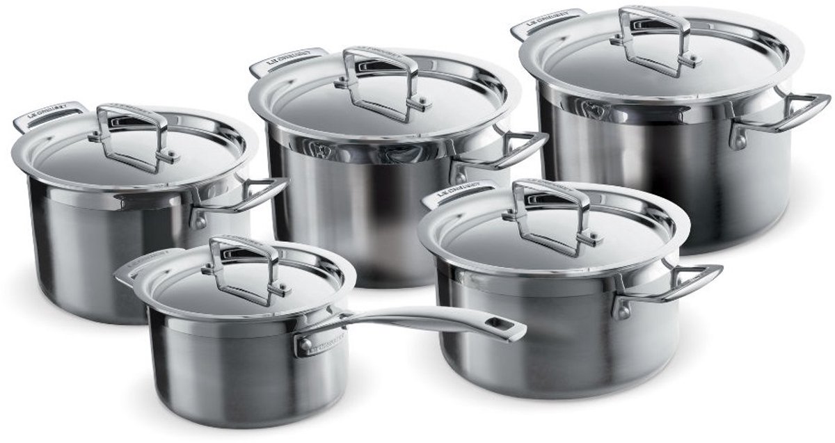 Le Creuset RVS 5-Delige set