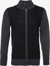 Unsigned gebreid heren vest - Zwart - Maat L