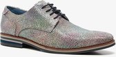 Van Beers leren heren veterschoenen - Beige - Maat 46 - Echt leer