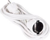 Rallonge / câble d'extension blanc - 3 mètres - 3x1mm2 - Avec terre de protection - Jusqu'à 2300w - Rallonges / câbles d'extension blancs