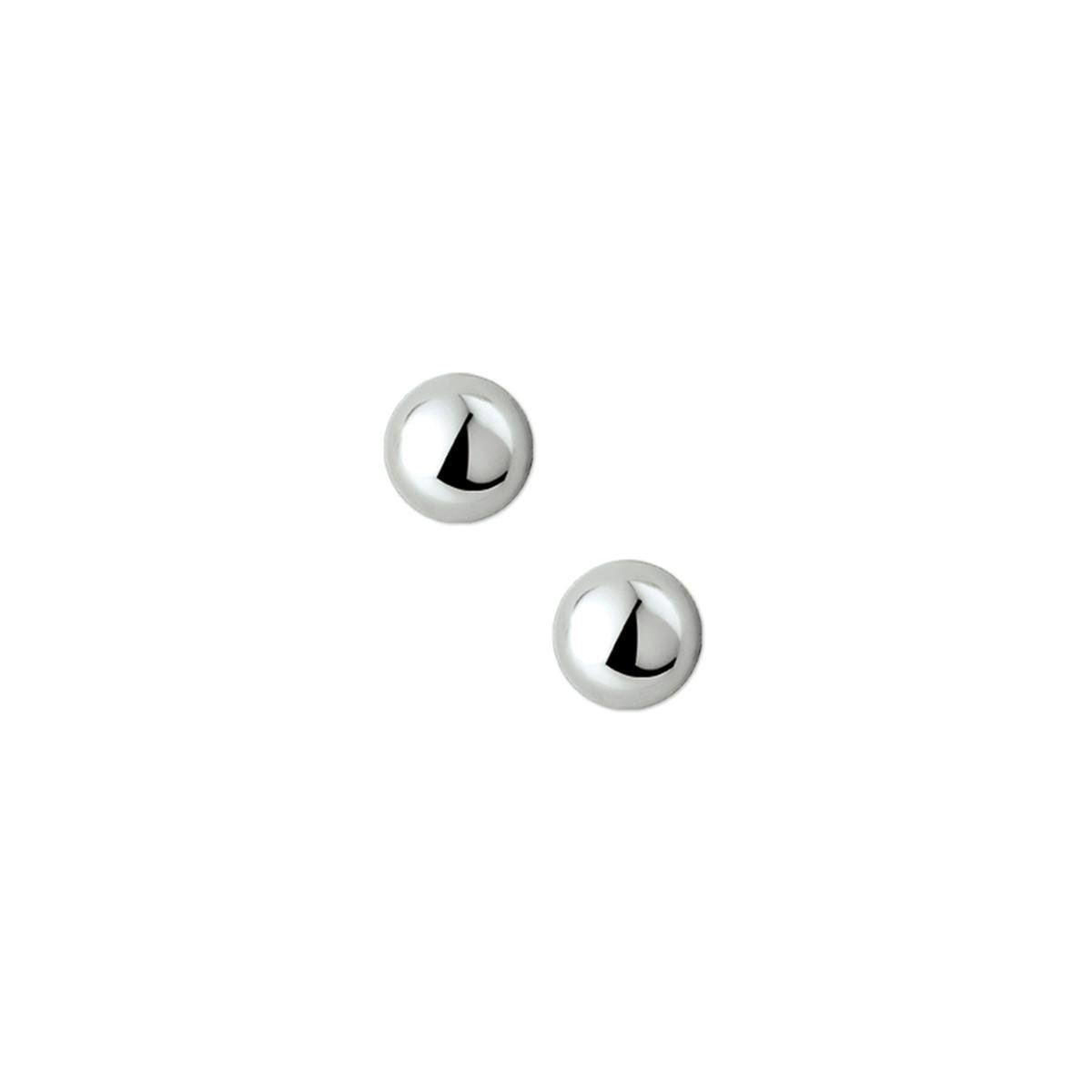 TFT Oorknoppen Halfbol Zilver Gerhodineerd Glanzend 8 mm x 8 mm
