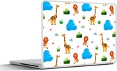 Laptop sticker - 17.3 inch - Leeuw - Design - Dieren - Kind - 40x30cm - Laptopstickers - Laptop skin - Cover