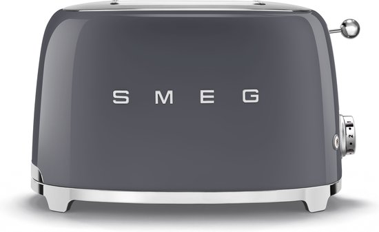 SMEG TSF01GREU - Broodrooster - Leigrijs - 2x2 - 950W - 6 niveaus