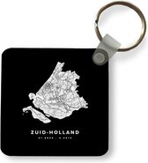 Sleutelhanger - Zuid-Holland - Nederland - Plattegrond - Plastic - Stadskaart