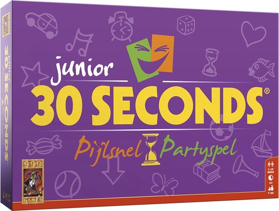 Gezelschapsspel: 30 Seconds ® Junior Bordspel, uitgegeven door 999 Games